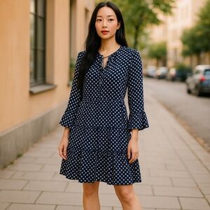 TOMMY HILFIGER DRESS Long Sleeve Floral The Graduate